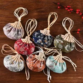 Вышитый Праздник лодок-драконов Саше в китайском стиле Маленький пустой мешочек для детей/взрослых светло-синий