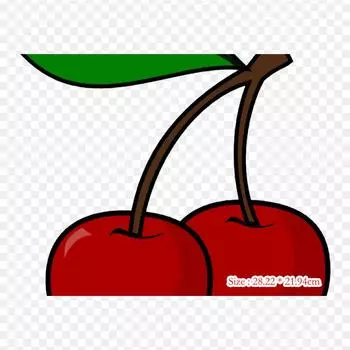 Вышивка крестиком вишня вишня Cordial утюг на термопереносной печати виниловые нашивки наклейки для одежды DIY аппликации моющиеся нашивки