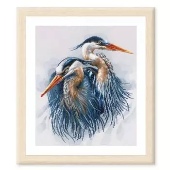 Вышивка крестом Lanarte, Голубые цапли (14 Количество)