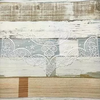 Вышивка на шее Аксессуары для одежды Отделка кружева Воротник Круглый DIY Шитье Полая аппликация белый