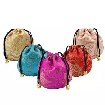 Вышивка Облако Узор Саше Счастливая Сумка Бусины Шнурок Сумка Для Хранения Ювелирных Изделий 15#