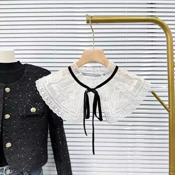 Вышивка Съемная рубашка Аксессуары для одежды Плащ Накладные воротники Мода Накладной воротник 1