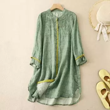 Вышивка уличная одежда рубашки женские Harajuku винтажная мода винтаж повседневная элегантная летняя XXL красный