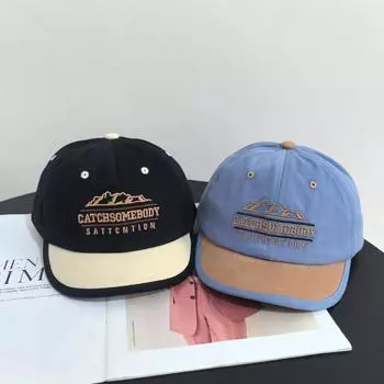 Вышивка в цвете, английская кепка с козырьком, индивидуальная универсальная шляпа для студентки, модная новая бейсболка с короткими полями в стиле ретро M56-58cm жёлтый