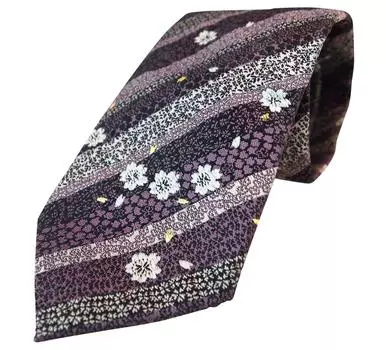 Высочайшее качество японского узора золото золото один из сделанных в Нисидзине идеально подходит для свадеб синяя вишня [Shikisai Shop] галстук, парча, орхидея, вид,