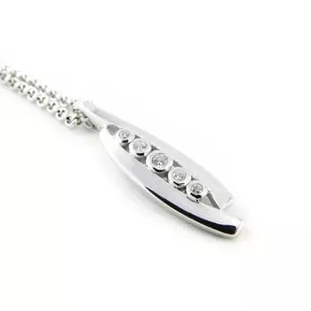 Высочество [H3387] - Белое серебряное ожерелье «Калин»