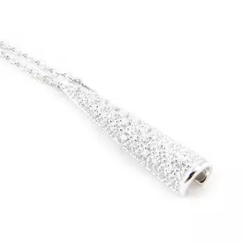 Высочество [H3420] - Белое серебряное колье Богиня