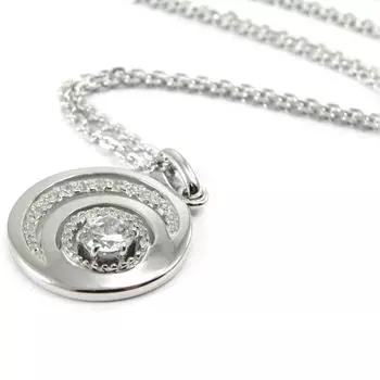 Высочество [I2996] - Белое серебряное ожерелье «Богиня»