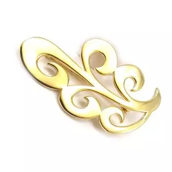 Высочество [K4562] - Позолоченная брошь Хореография