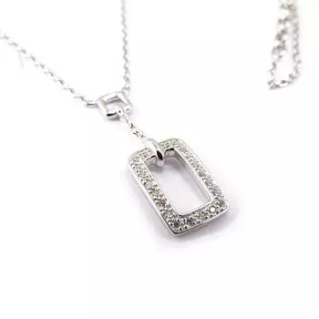 Высочество [K4781] - Белое серебряное ожерелье «Богиня»