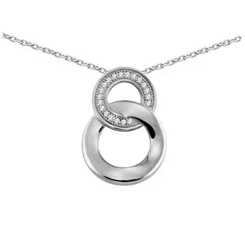 Высочество [K6401] - Белое Серебряное Ожерелье Богиня