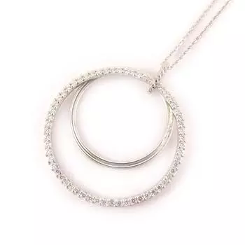 Высочество [L0192] - Серебряное ожерелье Scarlett белое