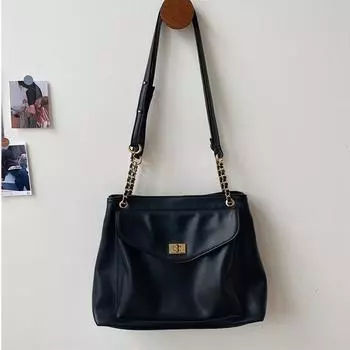 Высокая чувственность женственная сумка-мессенджер черная большая вместимость мода онлайн знаменитости модная сеть новая