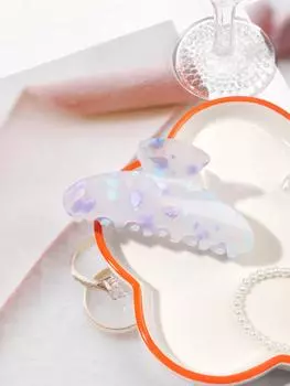 Высокая красочная заколка-краб для волос для женщин однотонная корейская заколка для густых волос модные аксессуары для волос головной убор подарок