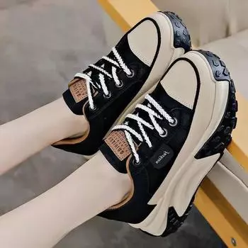 Высокая на платформе женская обувь весна осень 2024 новые оригинальные стильные предложения распродажа предложения дешевые прогулочные туфли для женщин 35