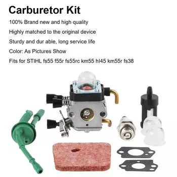 Высокая производительность для Stihl FS55 FS55R FS55RC KM55 HL45KM55R FS38 для 2-тактного двигателя Аксессуар Масляный воздушный фильтр Карбюратор