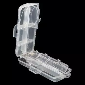 Высокая прозрачность PP пластиковая коробка для аксессуаров Luya Mini Luya Rod Pen Набор удочек Коробка с 12 отделениями