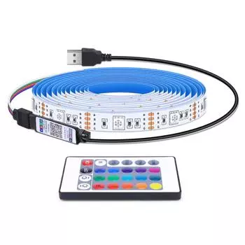 Высокая яркость 30LED/M RGB USB светодиодная лампа 5050 диодная лента беспроводное управление Bluetooth APP светодиодная лента для спальни кухни телевизора декор 1M 30LEDs