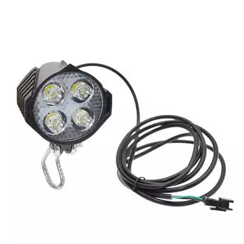 Высокая яркость светодиодной фары для электровелосипеда, звуковой сигнал, мощные фары, складной автомобиль, маленькая передняя фара для улицы, ночь