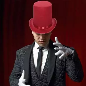 Высокая шляпа фокусника Высокая шляпа британский черный джазовый цилиндр шляпа мужской и кофейный