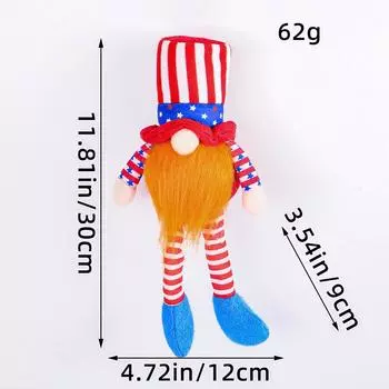 Высокая шляпа пентаграмма короткая нога кукла День независимости безликая кукла с лампой борода старик украшение C1-9 Men s Long Legs with Lights