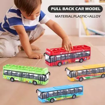Высокая симуляция игрушечного автомобиля Модель литого пластикового автобуса Модель автомобиля Город Подарки ABS Автомобиль Inerti J0J0 bus-onesize