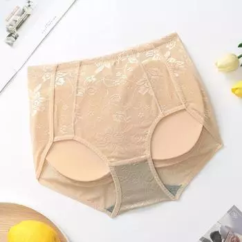 Высокая талия бедра утягивающее белье бесшовные женские Push Up Shaper утягивающее нижнее белье для женщин M чёрный