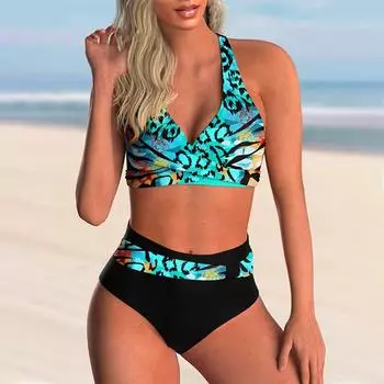 Высокая Талия Бикини Сексуальный Купальник Женщины Push Up Бикини Набор Плюс Размер Купальники Пляжный Купальный Костюм s красный