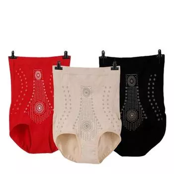 Высокая талия Восстановление Утягивающие трусики Fiber Shaper Hip Lift Утягивающие шорты Йога black-style 1