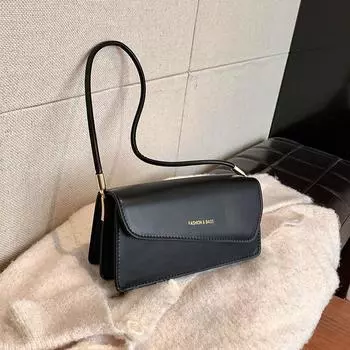 Высокая текстура модный тренд простая сумка женская сумка 2024 зима новый нишевый дизайн сумка из искусственной кожи сумка через плечо подмышку белый