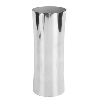 Высокая ваза из нержавеющей стали 304 серебристого цвета в форме талии, ваза для цветочной композиции для офиса и свадьбы