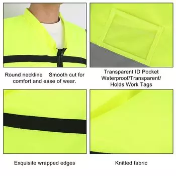 Высокая видимость дорожных сооружений Аварийный ремонт автомобиля 360 градусов светоотражающий жилет Защитный жилет Светоотражающий пояс