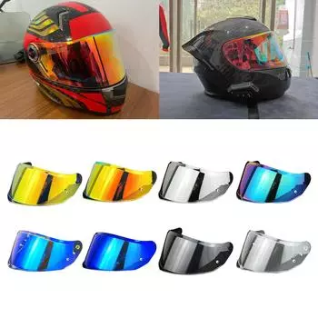 Высокая видимость ПК защитный экран для лица солнцезащитные козырьки ударопрочные подходят для FF808 мотоциклетных шлемов линзы ежедневные поездки на работу 4