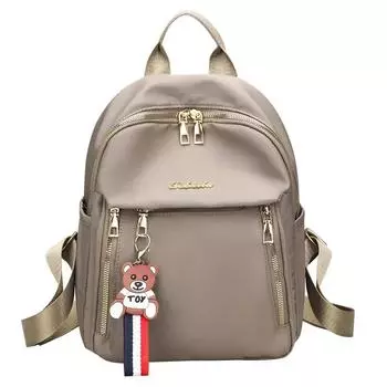 Высокая вместимость нити модные рюкзаки водонепроницаемый нейлон сплошной молнии горячая распродажа универсальная женская сумка