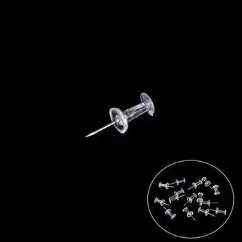 Высокие 40 шт. прозрачные кнопки доска объявлений карта кнопки для большого пальца точка бюллетень