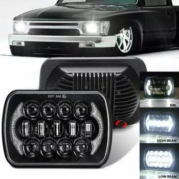 Высокие автомобильные фары, простая установка, прямоугольные, многофункциональные H4