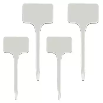 Высокие белые бирки для садовых растений в горшках, водонепроницаемые, устойчивые к ультрафиолетовому излучению, этикетки для теплиц, цветов, овощей, трав, маркеры для вывесок