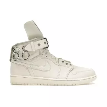 Высокие белые кроссовки унисекс Comme des Garons x Air Jordan 1 Retro Strap Sail CN5738-100