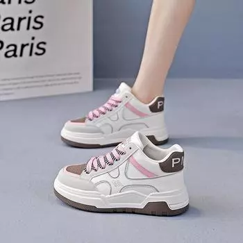 Высокие белые туфли женские осенние женские студенческие женские туфли универсальные повседневные спортивные туфли для сноубординга женские 35 чёрный