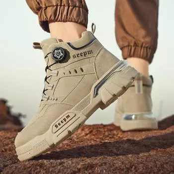 Высокие ботинки Martin мужские осенние новые спортивные туфли для альпинизма и труда повседневные туфли с вращающейся пряжкой для инструментов мужские туфли 39