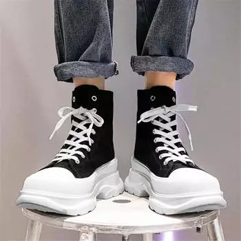 Высокие ботинки на платформе, осенние кроссовки, высокие мужские китайские туфли, спортивные, новые сезонные тенденции, тренировочные, трендовые, теннисные, мужские 39