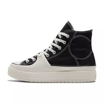 Высокие черно-белые кроссовки унисекс Converse Chuck Taylor All Star Construct Vintage-White Egret A05094C 35.5