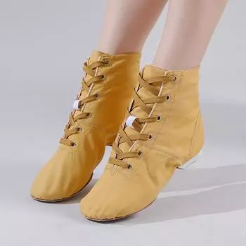 Высокие джазовые ботинки, детская женская обувь с мягкой подошвой, черные мужские туфли для современного балета, джазовые танцевальные туфли, профессиональная обувь для репетиций 28 чёрный