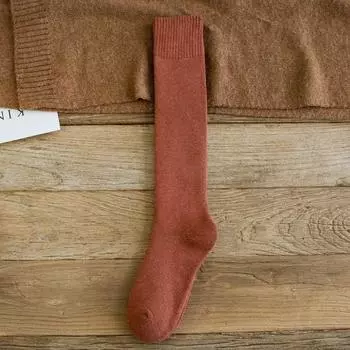 Высокие гольфы до колена, длинные, махровые, хлопковые, термоноски до икры, новые зимние компрессионные чулки, женские, мужские