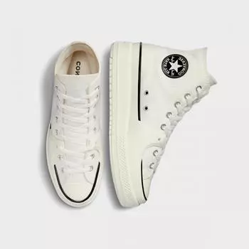 Converse Chuck Taylor All Star Construct High Vintagewhite Black 260