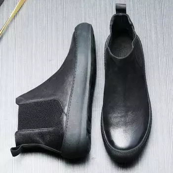 Высокие кожаные туфли мужские, ручной работы, высокие, мужские туфли, мужские повседневные туфли для сёрфинга, универсальные мужские туфли в стиле хип-хоп в британском стиле в стиле ретро 18 38