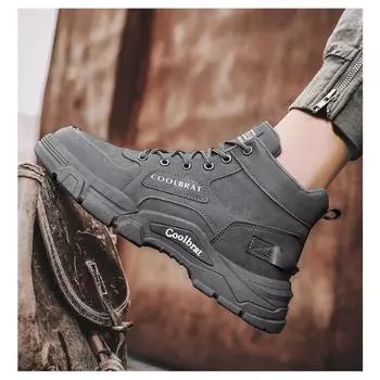 Высокие мужские ботинки Весна Инструменты Ветер На Открытом Воздухе Пеший Туризм Лето Охрана Труда Сайт Ботинки Мартин Мужская обувь для студентов 39