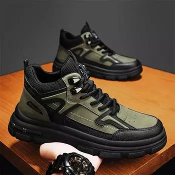 Высокие мужские кроссовки для отдыха на открытом воздухе, нескользящая мужская повседневная обувь, модная износостойкая классика, дышащие ботинки для скейтбординга в стиле ретро 39