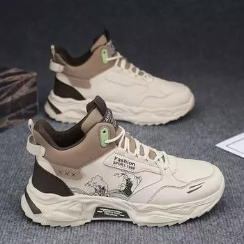 Высокие мужские кроссовки осень-зима 2025 г. Новые молодежные модные брендовые кроссовки для пап, мужские баскетбольные спортивные кроссовки для бега, лето 39