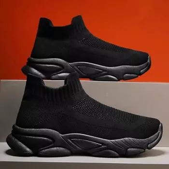 Высокие мужские туфли, новые весенние универсальные туфли на платформе с одной педалью, носки-носки для отдыха, путешествий, спорта, прилива 2025 39